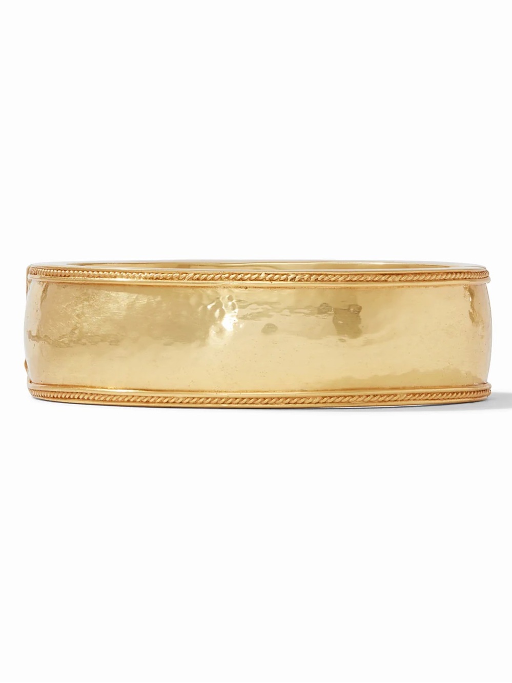 Julie Vos Gold Hammered Wide Bangle Bracelet